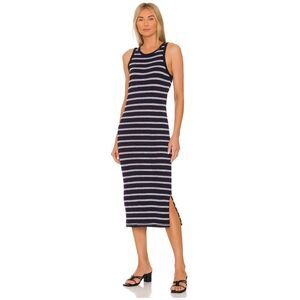 Michael Stars Striped Midi Dress Size Medium